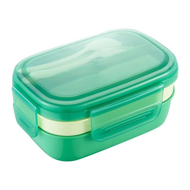 Fiambrera con calefacción por microondas, Fiambrera para estudiantes, Caja de frutas rectangular para niños