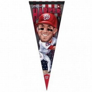 Fanion Caricature Premium Washington Nationals Bryce Harper