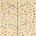 thumbnail image 1 of Ahgly Company Machine Washable Indoor Square Contemporary Sun Yellow Area Rugs, 6' Square, 1 of 7