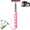pink, variant on Side Mirror Squeegee Retractable 8.45 to 38.5 Inch Telescopic Handle Mini Rearview Mirror Wiper for Car Cleaning in Rainy Weather