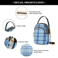 thumbnail image 4 of joogoo Women Checkered Grid-a7 Chain Crossbody Bags Shoulder Handbag Phone Purse, 4 of 5