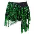 thumbnail image 4 of Easter Carnival Glitter Fringe Women Sequin Tassel Skirt Glitter Sparkly Fringe Belly Dance H.ip Scarf Skirts Metallic Rave Party Belts Costume, 4 of 4