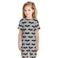 thumbnail image 5 of Balery Bat Conjunto de Pijama Infantil de Manga Corta con Estampado – Ropa de Dormir de Algodón Suave-X-Large, 5 of 5