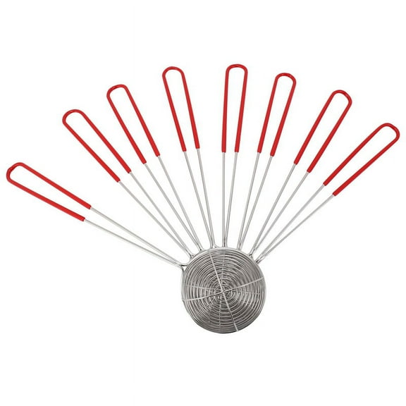 8 Pieces Stainless Steel Spider Strainer Spoon Small Wire Skimmer Colander for Hot Pot, Tortellini and Meatball