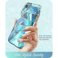 thumbnail image 2 of iPhone XR Case, [Scratch Resistant] i-Blason [Cosmo] Full-Body Bling Glitter Sparkle Clear Bumper Case with Built-in Screen Protector for iPhone XR 6.1 Inch (2018 Release)(Ocean), 2 of 5