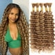 thumbnail image 1 of Cabello trenzado humano OKAABAY Deep Wave, 20 cm, 5 paquetes de 150 g, 1 of 6