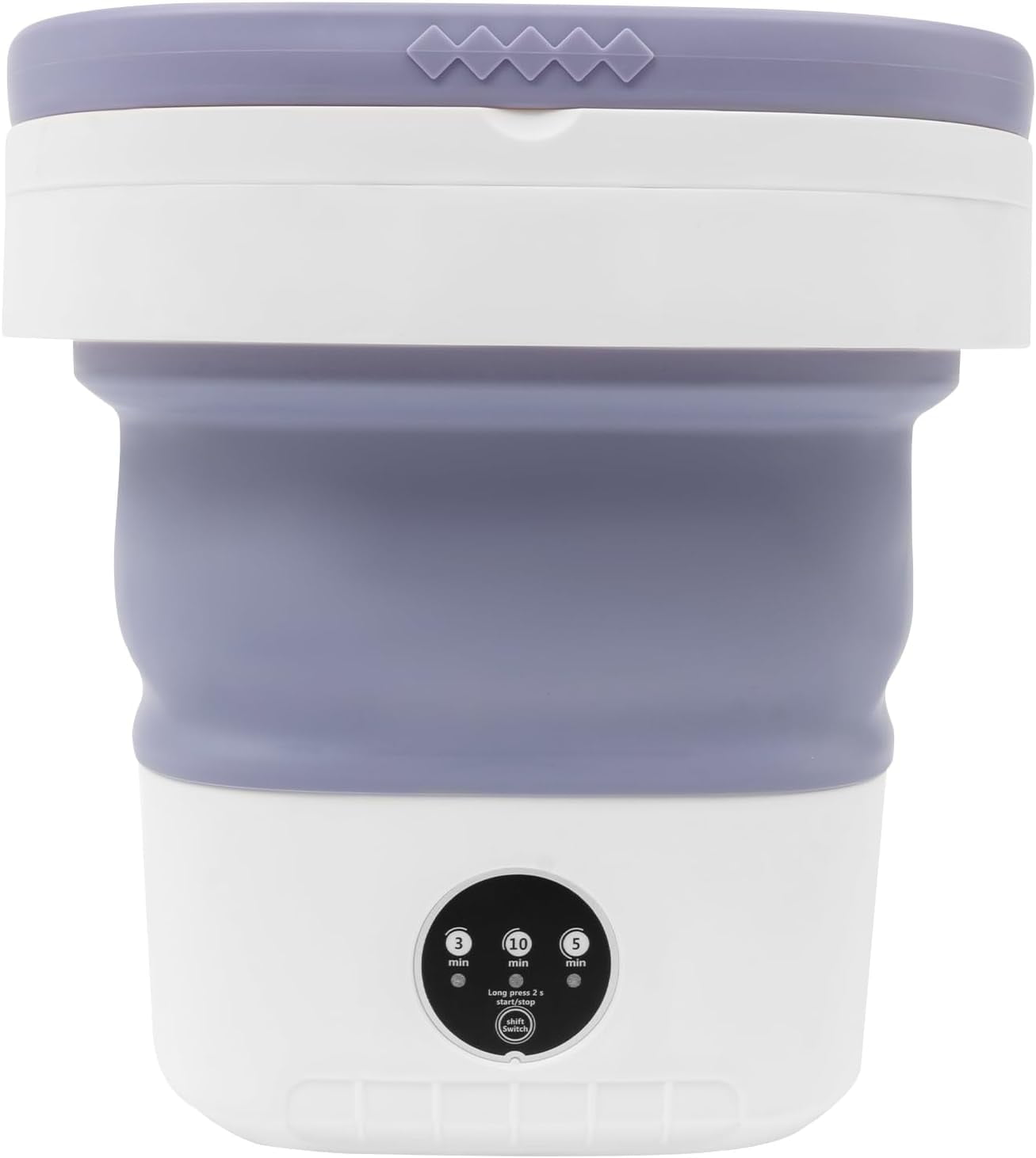 Portable Washing Machine 12L With Spin Basket,Foldable Mini Washing Machine with 3 Modes Cleaning Small Washer for Clothes, Underwear or Small Items, Apartment, Dorm,RV (Purple)
