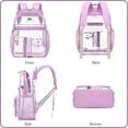 thumbnail image 7 of Mygreen Clear Backpack for womens Backpacks Elementary Bookbags Middle women bags Women Casual Daypack-Light Blue, 7 of 7