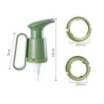 thumbnail image 2 of Jam Universal Push-type Ketchup Bottle Dispensers Pressure Kitchen Tools Oyster Sauce Bottle Nozzle Press Pump Head GREEN, 2 of 8