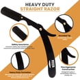 thumbnail image 3 of Navaja de Barbero Profesional de Filo Recto Utopia Care Negra, 3 of 9