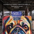 thumbnail image 3 of High Precision Body Weight Scale Smart Bathroom Scales with Large LCD Display(400lbs),Decorative for Bedroom-Cute Pug Dog Set Against Colorful Background, 3 of 4