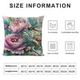 thumbnail image 5 of HENGT Pink Roses and 2 Dragonflies Pattern Pillow Covers Printed Throw Pillow Cases Outdoor Decorative Pillow Covers, 5 of 5