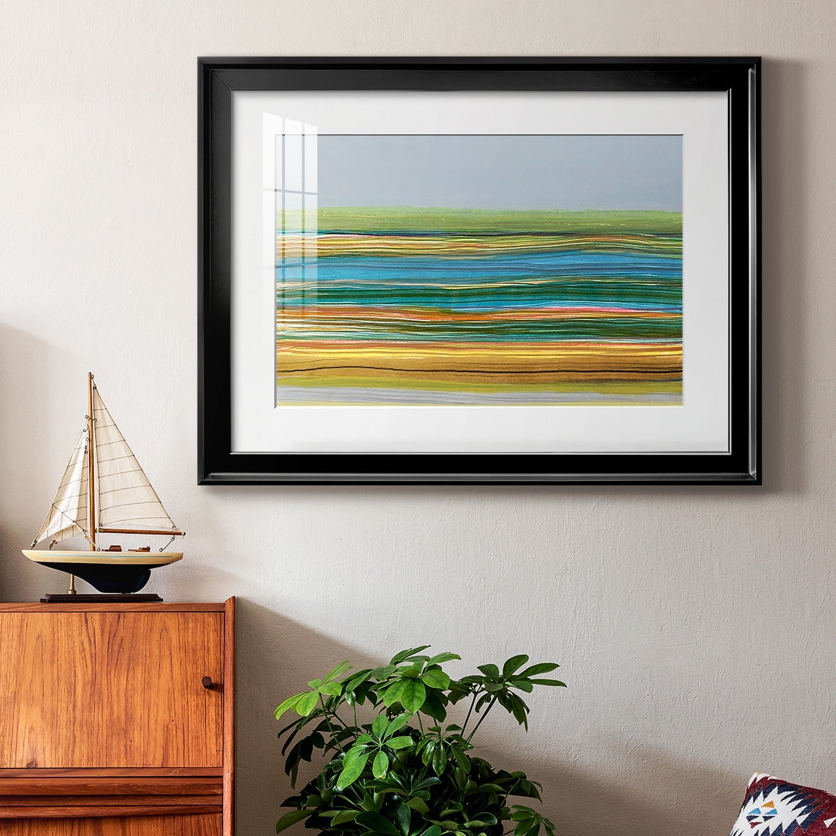 Parallel Striae II Premium Framed Print - Ready to Hang