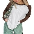 thumbnail image 2 of POINTERTECK T-shirts Patchwork Couleur Femmes Manches Longues Col Rond Pull Streetwear Casual, 2 of 10
