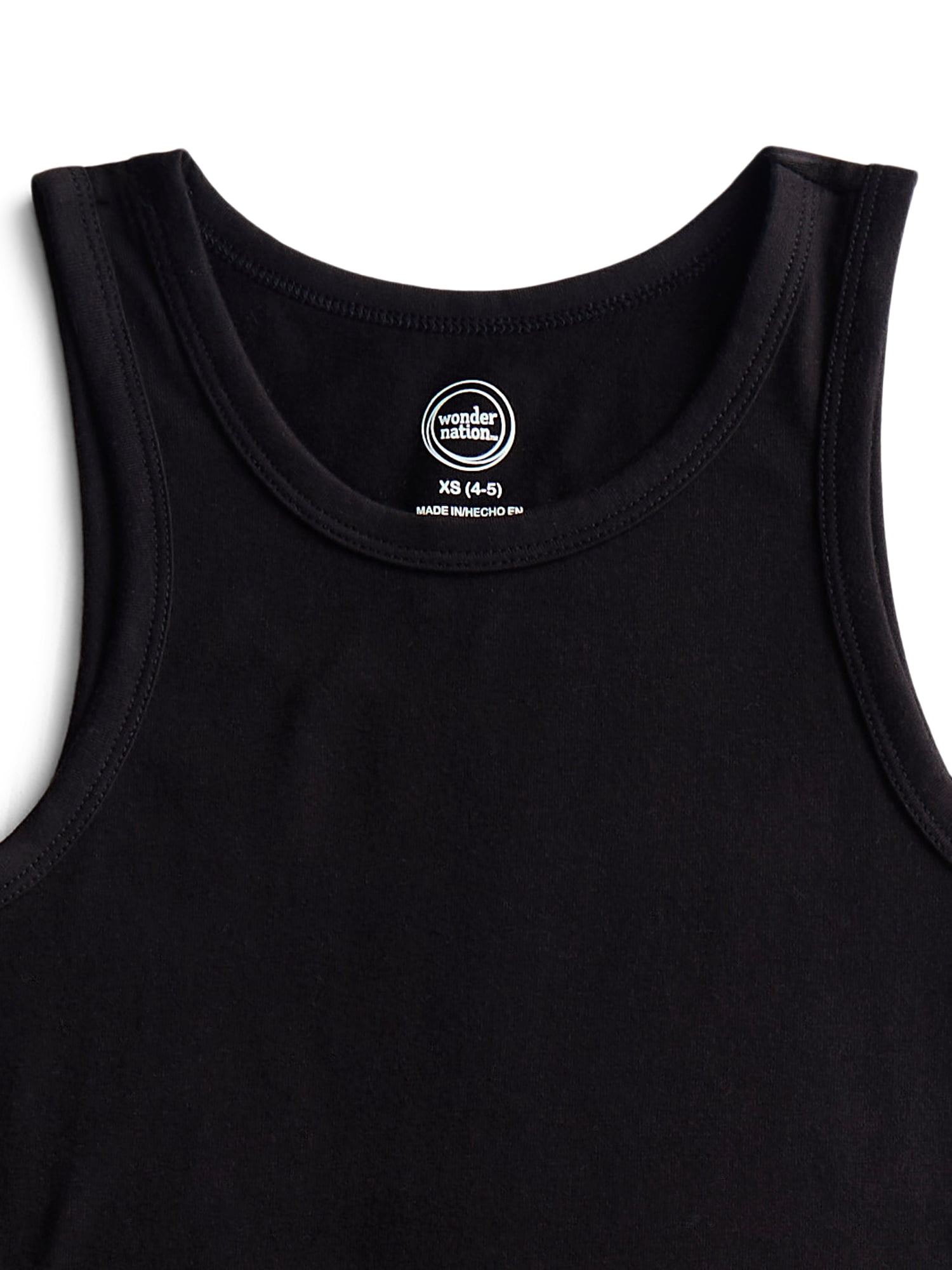 Wonder Nation Boys Kid Tough Tank Tops, 5-Pack, Sizes XS-XXL & Husky