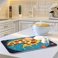 thumbnail image 6 of riloi Pizza Planet Dish Drying Mat 24 x 18 inch for Kitchen Counter Super Absorbent Draining Mat with Non-slip Backed Dish Rack Pad for Dish Bottles Cups Bowl Countertops Sinks Draining Racks, 6 of 6
