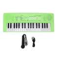 thumbnail image 1 of Children Electronic Keyboard  Plastic Bright Color Birthday Gift Funny 37 Keys Piano Keyboard Toy With Microphone For Kid For Home Green, 1 of 8