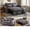 Dark Grey, variant on 3 in 1 Convertible Sleeper Sofa Bed, 55" Modern Loveseat Pull Out Couch with Adjustable Reclining Backrest & Side Pockets, Velvet Loveseat for Living Room