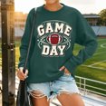 thumbnail image 2 of Game Day Sweatshirt Women Funny Football Print Sweatshirts Pullover Shirt, 2 of 6