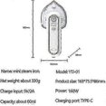 thumbnail image 4 of USB Rechargeable Mini Portable Cordless Travel Iron - For Travel, Craft, Travel - 360 Degree Ironing-XinHan, 4 of 5