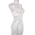 thumbnail image 3 of Conjunto de ropa interior sexy para mujer, pestañas de malla, sujetador de encaje, ropa interior, regalo, blanco, M Vogacara XX000055-09, 3 of 7