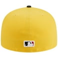 thumbnail image 4 of Men's New Era Yellow/Black Los Angeles Dodgers Grilled 59FIFTY Fitted Hat, 4 of 5