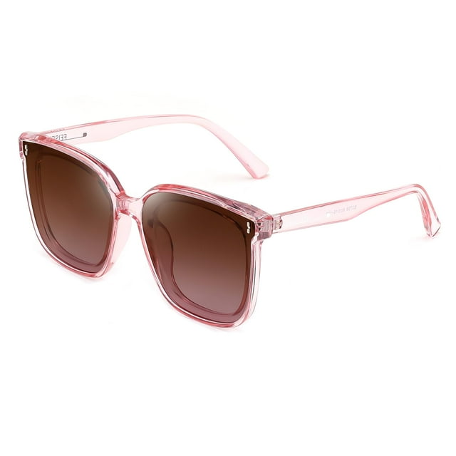 Gafas de Sol FEISEDY para Mujer/Hombre Polarizadas Vintage Cuadradas Sobredimensionadas