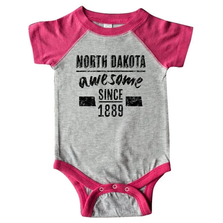 

Inktastic North Dakota Awesome Since 1889 Gift Baby Boy or Baby Girl Bodysuit