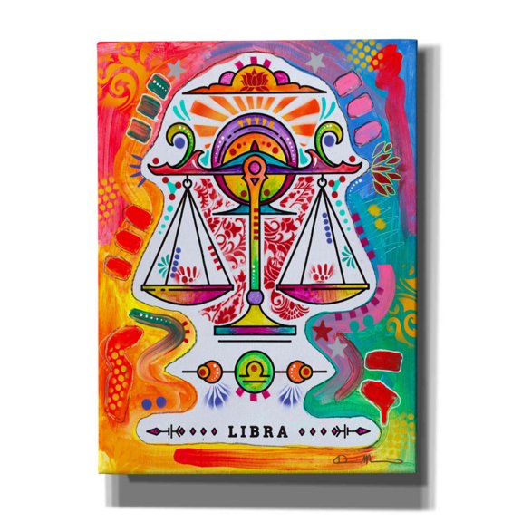Epic Graffiti 'Libra' by Dean Russo, Canvas Wall Art, 40"x54"