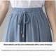 thumbnail image 4 of Jumpingount Pantalones de pierna ancha para mujer, hasta los tobillos, lisos, informales, ajustados, de cintura alta, pantalones elegantes a la Prendas para la parte inferior del cuerpo, 4 of 6