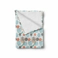 thumbnail image 2 of Abstract Soft Flannel Fleece Throw Blanket, Modern Pastel Digital Style Watercolor Circles and Flower Petals Paintbrush Art, Cozy Plush for Indoor and Outdoor Use, 50" x 70", Multicolor, by Ambesonne, 2 of 6