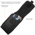thumbnail image 3 of 6.7 inch Mobile Holster Dual Card Slot Water Resistant Nylon Protective Vertical Pouch Case, 3 of 7