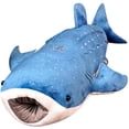 thumbnail image 2 of New 55-125CM New Giant Plush Toys Marine Animal Blue Whale Pillow Stuffed Doll Soft Cartoon Animal Cushion Kids Birthday Giftgray55cm Deng Xun unisex, 2 of 2