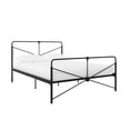 Queer Eye Bradford Metal Bed, Black, Queen size