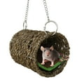 thumbnail image 6 of Soumake Winter Warm Natural Grass Tunnel Hammock Bed with Mat for Sleeping Bird, 6 of 8