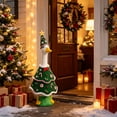 thumbnail image 6 of Sruoe Christmas Porch Goose Outfits, 23 Inch Christmas Tree‑Shaped Porch Goose Clothes, Candy Cane & Holly Decor Goose Clothes Dress for Lawn Yard Patio Party Decoration, 6 of 7