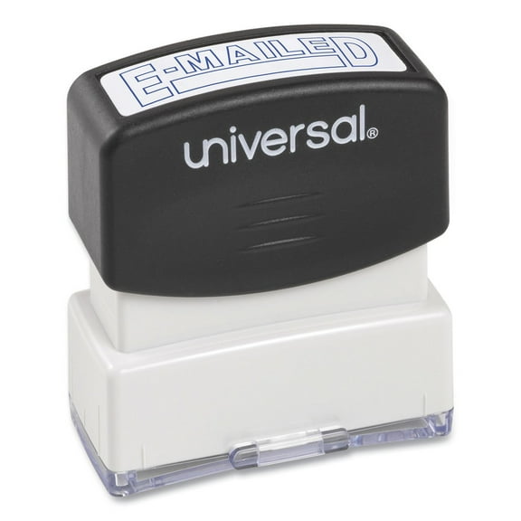 Pre-Inked One-Color E-MAILED Message Stamp - Blue