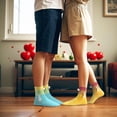 thumbnail image 2 of Pairs Holding Hands Socks Magnetic Suction 3D Doll Couple Socks for Unisex Couple Wedding Anniversary Day, 2 of 3