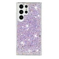 thumbnail image 4 of for Samsung Galaxy S24 Ultra Glitter Case, Cute Bling Sparkle Shiny Slim Soft Silicone Reflective Clear TPU Bumper Women Girls Shockproof Protective Phone Case for Samsung Galaxy S24 Ultra, Purple, 4 of 6