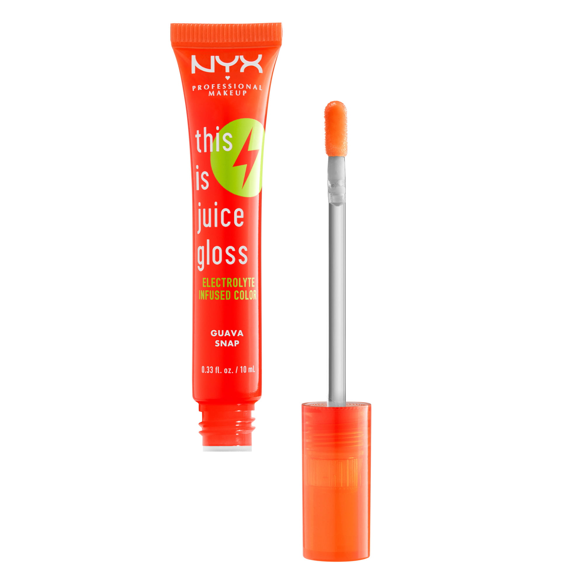 NYX Professional Makeup This Is Juice Gloss, Hydrating Lip Gloss, Guava Snap, 0.33 fl oz