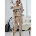 thumbnail image 4 of Womens Tracksuit Sets 2 Piece Sweatsuits Knit Pullover Sweater Top Suits Outfits,Black,Large, 4 of 6