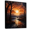 thumbnail image 2 of Designart "Romantic Landscape Sunset Charm I" Romantic Landscape Floater Framed Wall Art Living Room, 2 of 7