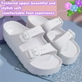 thumbnail image 6 of Women’s Comfortable Footbed Sandals Flat Slid Adult Female Cut Flip-flops Chunky Heel Sandals for Women Summer Shoes, 6 of 7
