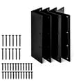 thumbnail image 1 of Bearachild Juego de 4 soportes de esquina de metal negro para jardín, para bancales elevados. Jardín y Patio, 1 of 3