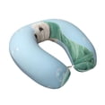 thumbnail image 2 of Easygdp Dog Wrapped in Towel Travel Pillow Memory Foam, Head Neck Support Airplane Pillow for Traveling, Car, Home, Travel Neck Flight Pillow, 2 of 8