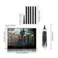 thumbnail image 3 of 3 Witches Halloween Decorations Outdoor, 5 Ft Halloween Light-Up Witches, Halloween Yard Decorations with LED Lights, Voice Control Witch Glowing Head Waterproof for Outside Home Party Decor, 3 of 9
