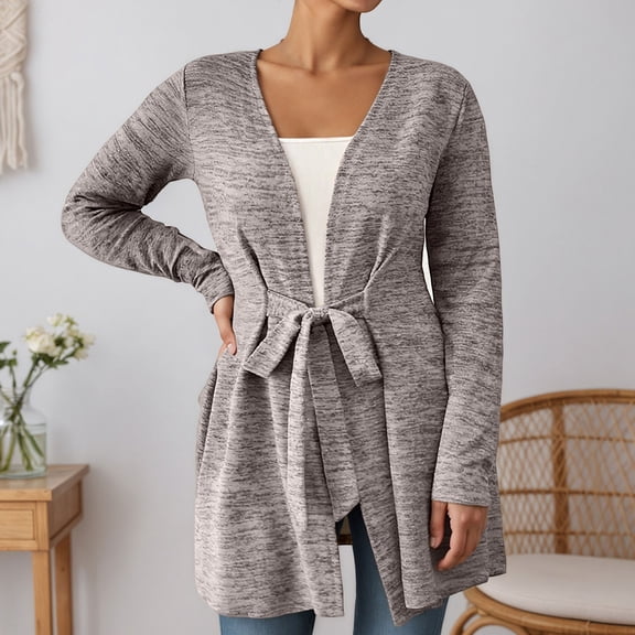 Yuhangmm Summer Cardigans for Women Women's Cardigan Lightweight Open Front Knit Sweater with Relaxed Fit for Spring Autumn Outerwear Soft Light Purple XXL