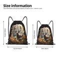 thumbnail image 2 of Fotbe Enchanted Deer In Cave Bolsa Mochila con Cordón Estampada, Bolsa de Gimnasio Deportiva, Bolsa Cinch, Bolsa con Cordón para Hombres y Mujeres-Small, 2 of 6