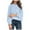 Blue, variant on Fsqjgq Sweaters for Women Black Pullover Tops Brown Sweater Oversized Crewneck Sweaters Long Sleeve Casual Ribbed Knit Winter Clothes Pullover Sweaters Blouse Top Clothes Fall Fashion Cardigan