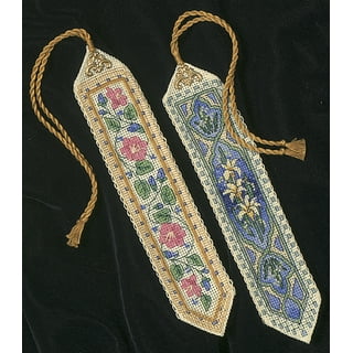8 Pcs Wooden Embroidered Bookmark Cross Stitch Kits for Kids Childrens Books Student, Size: 13.00X6.00X0.30CM, Other